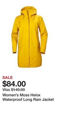 Mark's Women's moss helox waterproof long rain jacket offer