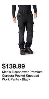Mark's Men's eisenhower premium cordura pocket kneepad work pants - black offer