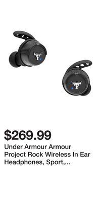 Sport Chek Under armour armour project rock wireless in ear headphones, sport, bluetooth, waterproof offer
