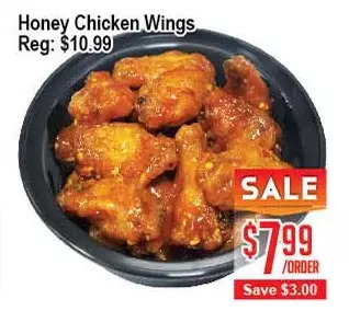 Skyland Foodmart Honey chicken wings offer