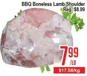 Skyland Foodmart Bbq boneless lamb shoulder offer