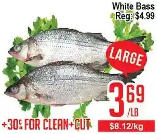 Skyland Foodmart White bass offer