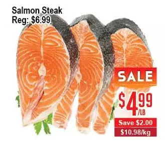 Skyland Foodmart Salmon steak offer