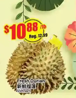 Btrust Supermarket Fresh durian offer