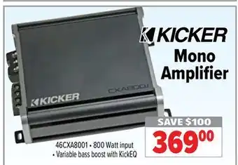 2001 Audio Video Mono amplifier offer