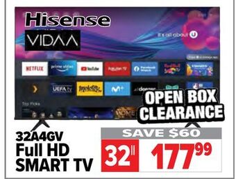 2001 Audio Video Hisense full hd smart tv offer