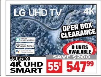 2001 Audio Video Lg 55" 4k uhd smart tv offer