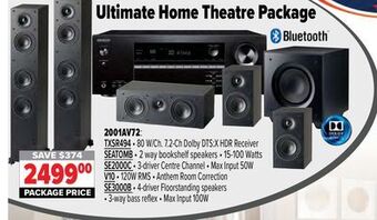2001 Audio Video Ultimate home theatre package offer