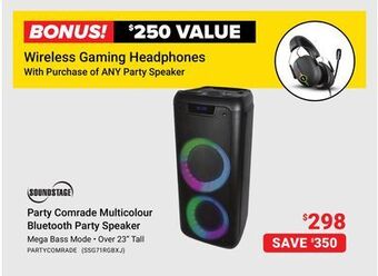 Visions Electronics Soundstage party comrade multicolour bluetooth party speaker offer
