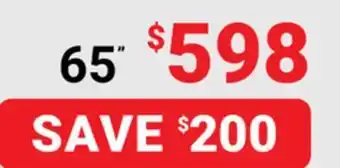Visions Electronics Hisense 65" a60gv smart tv5 offer
