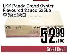 Nations Fresh Foods Lkk panda brand oyster flavoured sauce offer