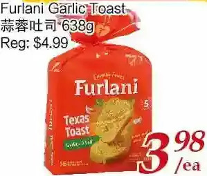 Tone Tai Supermarket Furlani garlic toast offer