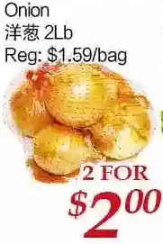 Tone Tai Supermarket Onion offer