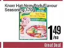 Nations Fresh Foods Knorr hat nem pork flavour seasoning offer