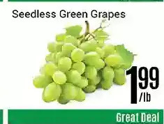 Nations Fresh Foods Seedless green grapes offer