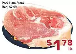 Top Food Supermarket Pork ham steak offer