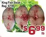 Top Food Supermarket King fish steak offer