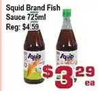 Top Food Supermarket Squid brand fish sauce offer
