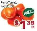 Top Food Supermarket Roma tomato offer