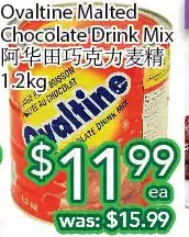 Ample Food Market Ovaltine malted chocolate drink mix offer