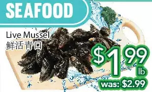 Ample Food Market Live mussel offer