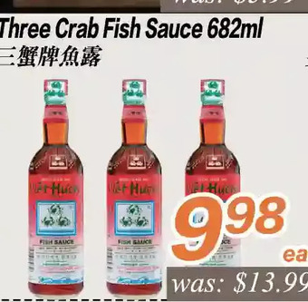 Seasons Foodmart Three crab fish sauce offer