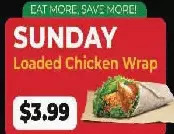 Ample Food Market Loaded chicken wrap offer