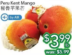 Ample Food Market Peru kent mango offer