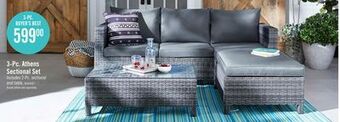 The Brick Athens 3-piece patio conversation set - dark grey offer