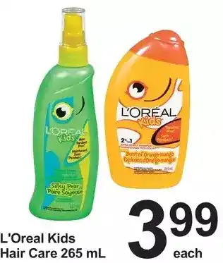 Pharmasave L'oreal kids hair care offer