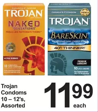 Pharmasave Trojan condoms offer