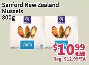 Blue Sky Supermarket Sanford new zealand mussels offer