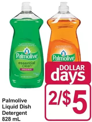 Pharmasave Palmolive liquid dish detergent offer