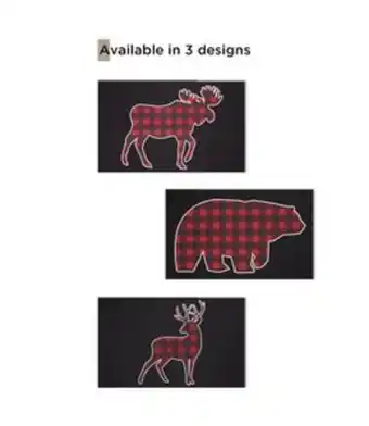 Beddington's Lauren taylor wildlife ava pvc mat black/red/white 20x31" offer