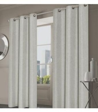 Beddington's Lauren taylor morris 2pk faux linen grommet window panels (mp6) offer