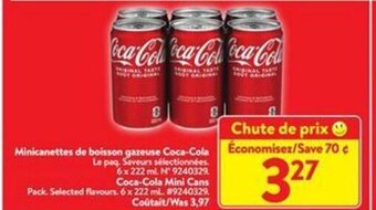 Walmart Coca-Cola Mini Cans offer
