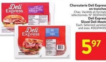 Walmart Deli Express Sliced Deli Meats offer