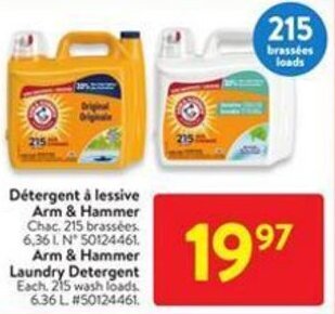 Walmart Arm & Hammer Laundry Detergent offer