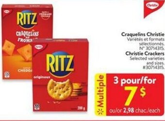 Walmart Christie Crackers offer