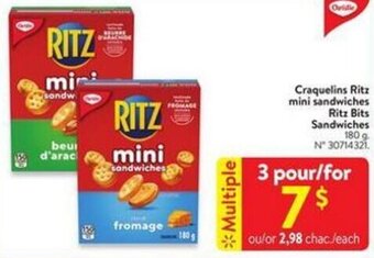 Walmart Ritz Bits Sandwiches 180 g offer