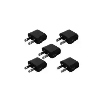 Best Buy 5pack eu euro europe to us usa power jack wall plug converter travel adapter bg offer