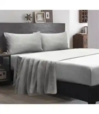 Beddington's Lauren taylor luxurious and soft comfort sheet set w/embossed hem & pc (mp2) offer