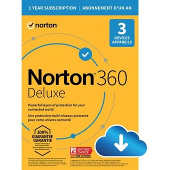 Best Buy Norton 360 deluxe (pc/mac) - 3 devices - 25gb cloud backup - 1-year subscription - digital download offer