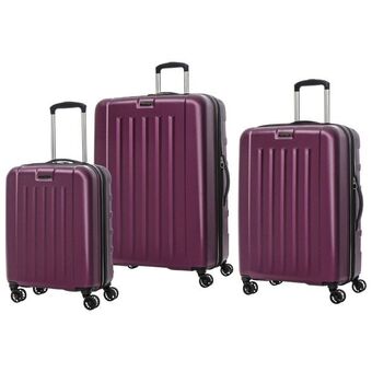 Best Buy Samsonite oakridge 3-piece hard side expandable luggage set - solar rose offer