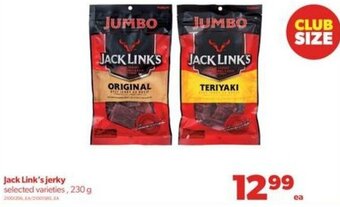 Real Canadian Superstore Jack Link's Jerky 230 g offer