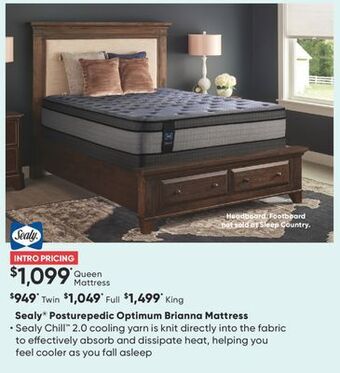 Sleep Country Sealy® posturepedic optimum brianna mattress offer