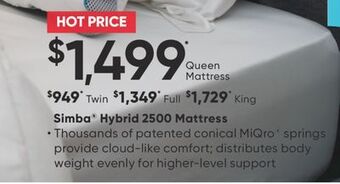 Simba® hybrid 2500 mattress