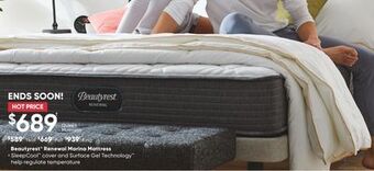 Sleep Country Beautyrest® renewal marina mattress offer
