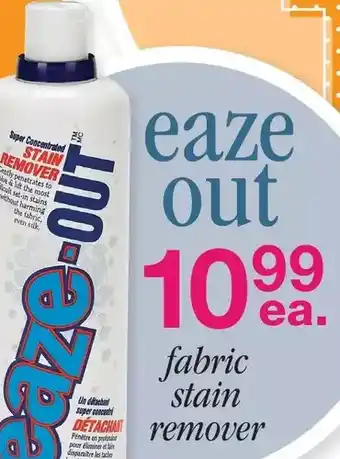 Fabricville Eaze out fabric stain remover offer