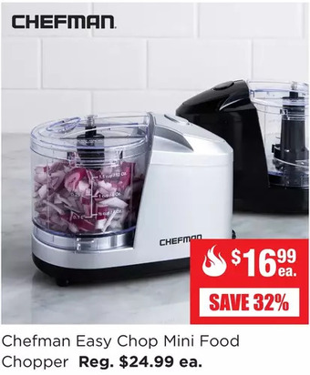 Kitchen Stuff Plus Chefman easy chop mini food chopper offer